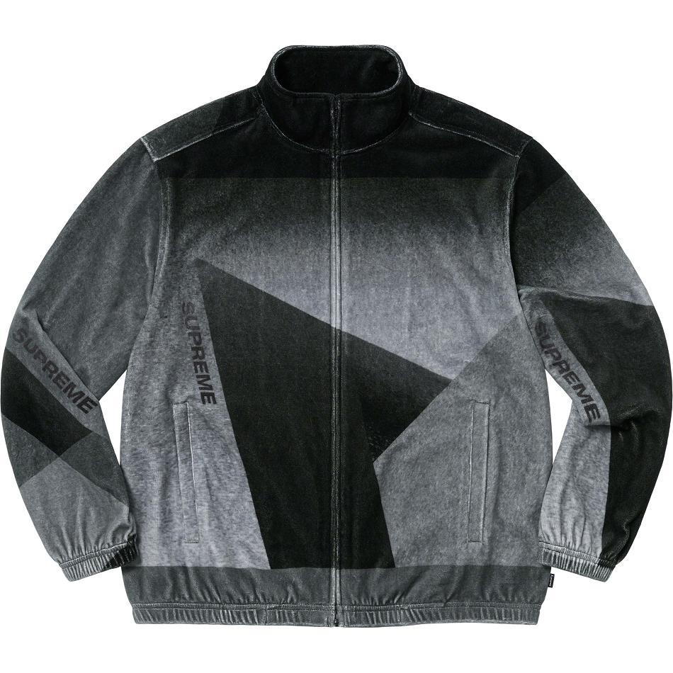 Chaquetas Supreme Geo Velour Track Negras | Supreme 179AP